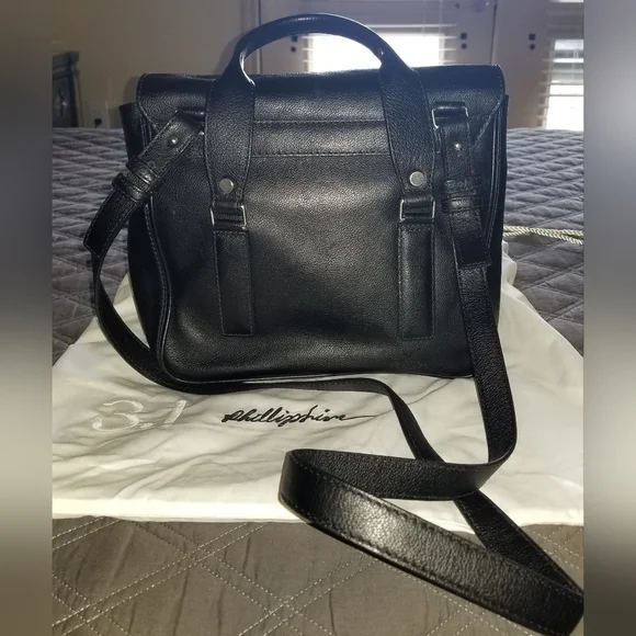 NWOT 3.1 Phillip Lim Black Leather Briefcase - Picture 2 of 9